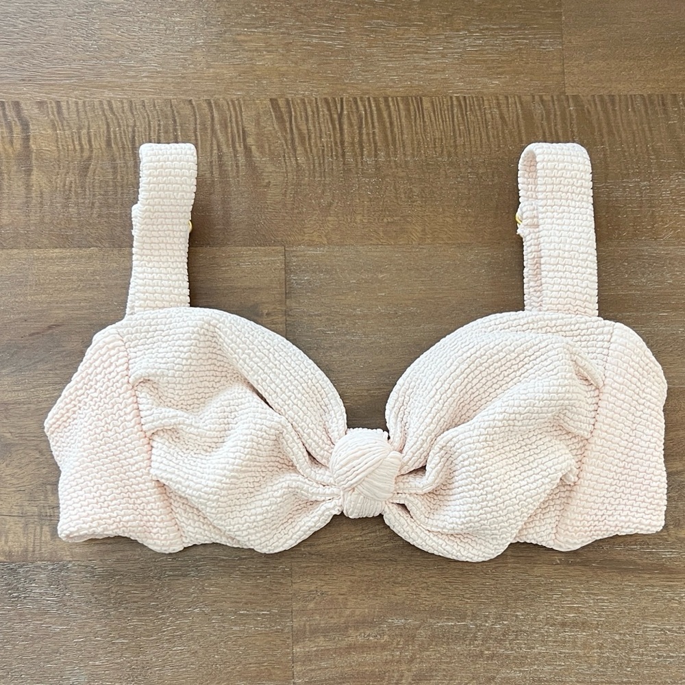 Montce Hayden Bikini Top Crema Scrunch NWOT - Picture 5 of 14